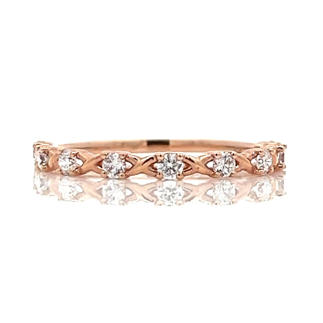 twisted diamond band - Valentshop Jewelry
