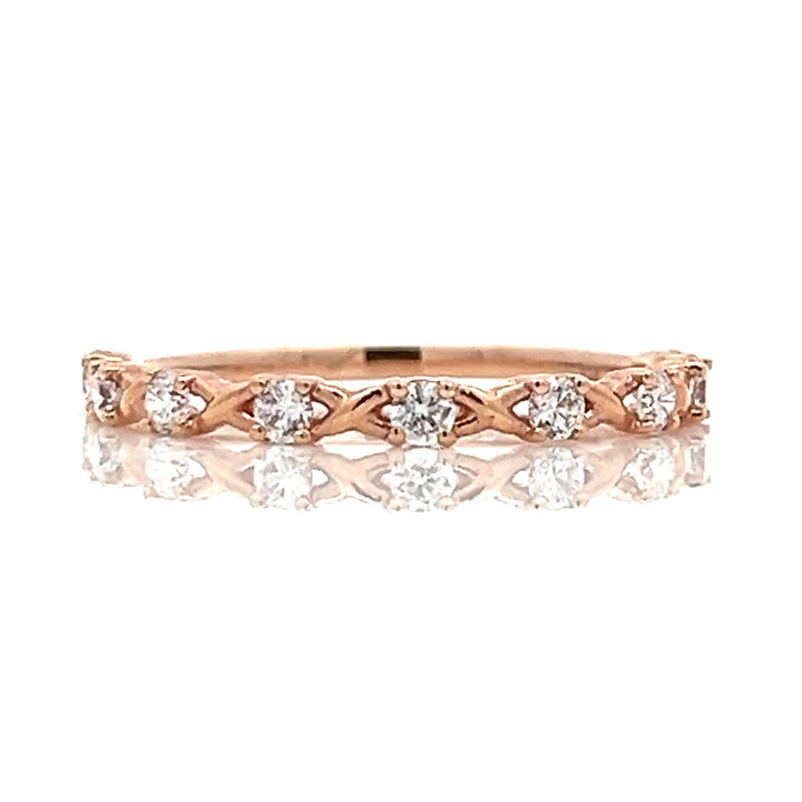twisted diamond band - Valentshop Jewelry