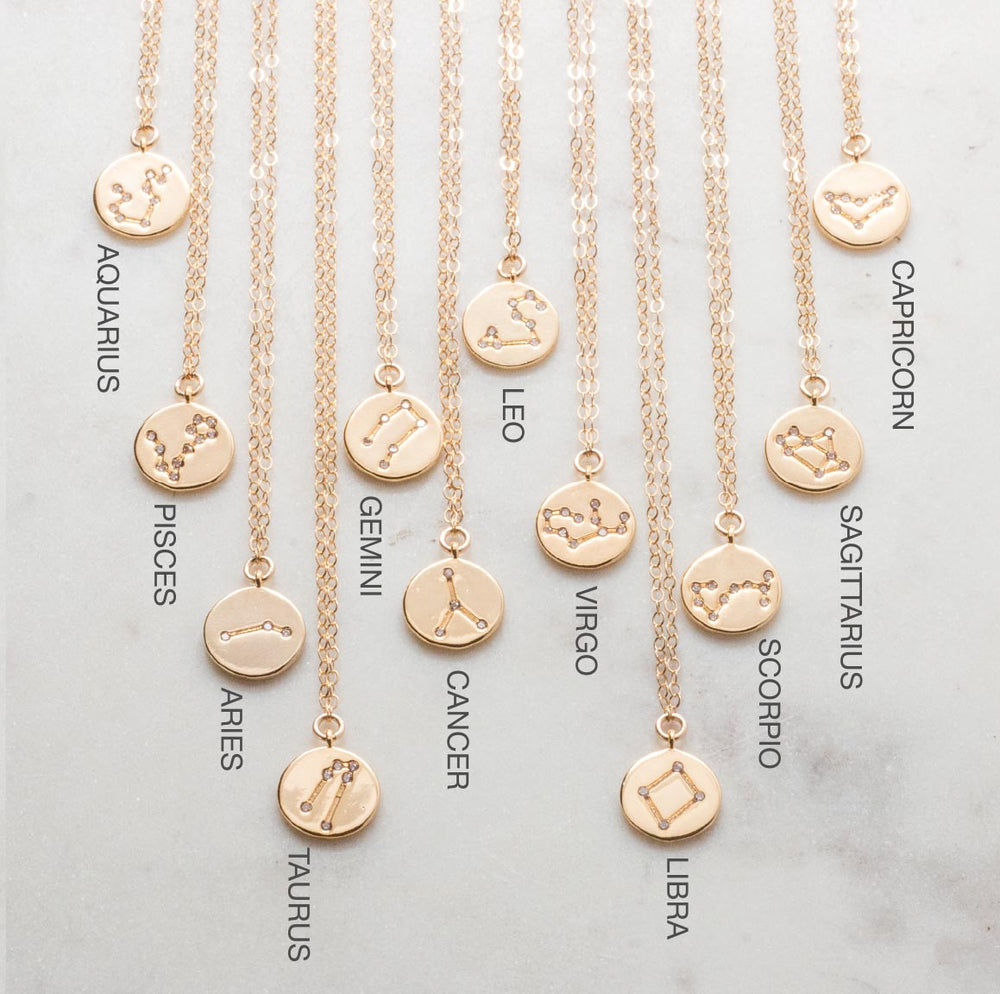 zodiac constellation necklace - valentshop.com